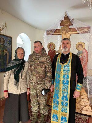 В Никольском храме села Чаадаевка прошла встреча с участником СВО