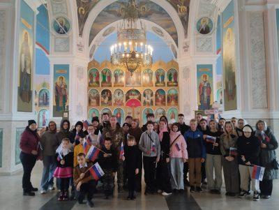 В Богоявленском храме Мокшана прошла встреча прихожан с участником СВО