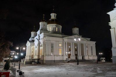 В канун Недели 27-й по Пятидесятнице митрополит Серафим совершил всенощное бдение в Спасском соборе