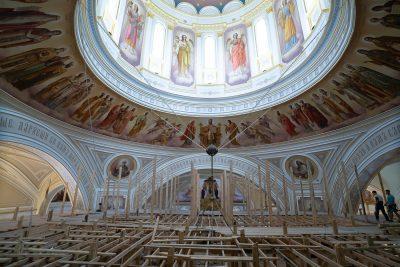 Завершена роспись основного объема Спасского кафедрального собора 