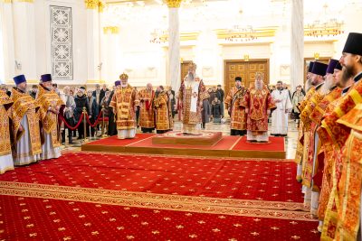 В праздник Собора новомучеников и исповедников Церкви Русской митрополит Серафим принял поздравления с днем Ангела