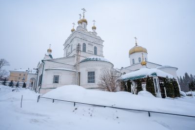 В день памяти всех преподобных отцов, в подвиге просиявших, митрополит Серафим совершил литургию в Троицком монастыре