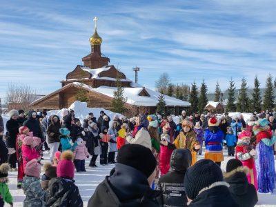 В Прощеное воскресенье на территории Нижнеломовского Казанско-Богородицкого монастыря отметили масленицу