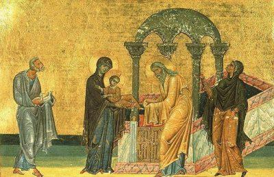 15 февраля – Сретение Господа Бога и Спаса нашего Иисуса Христа