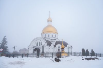 В день памяти 40 мучеников Севастийских митрополит Серафим совершил литургию в Сергиевском храме села Соловцовка