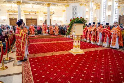 Иерархи Пензенской митрополии совершили Пасхальную вечерню в Спасском кафедральном соборе