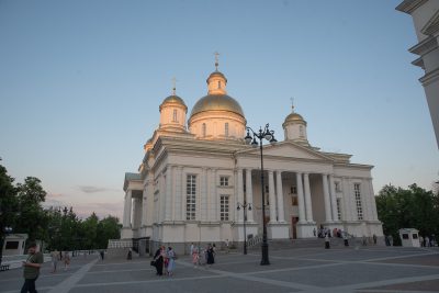 В канун Вознесения Господня митрополит Серафим совершил всенощное бдение в Спасском кафедральном соборе