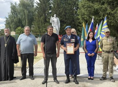 Священник Роман Жирнов принял участие в открытии Аллеи памяти в с. Чаадаевка