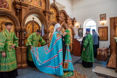 В престольный праздник митрополит Серафим совершил литургию в Пименовской церкви села Алферьевка