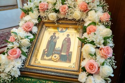 В день престольного праздника митрополит Серафим совершил литургию в храме во имя Петра и Февронии Муромских в Пензе