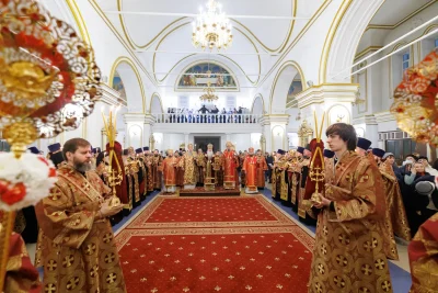 Митрополит Серафим принял участие во всенощном бдении в Спасо-Вознесенском кафедральном соборе Ульяновска